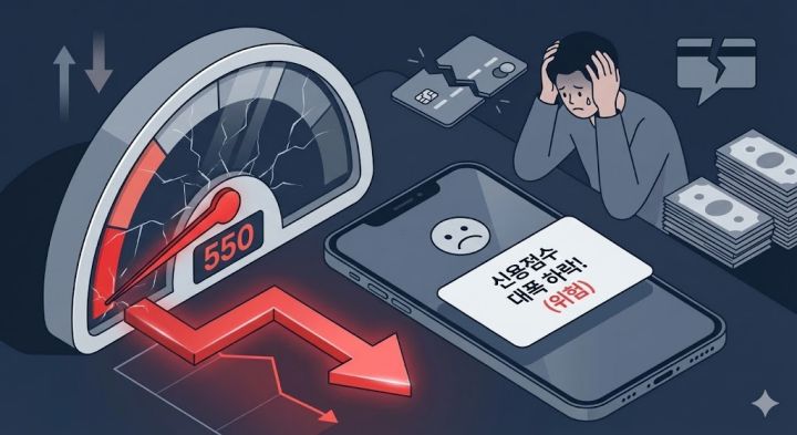신용점수 하락 원인은 어디에