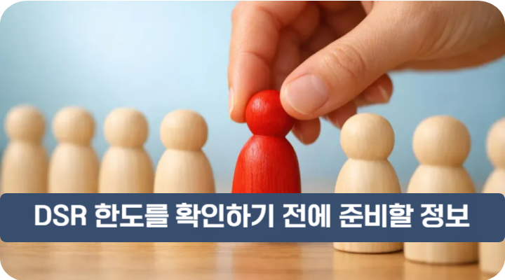 DSR 한도를 확인하기 전에 준비할 정보