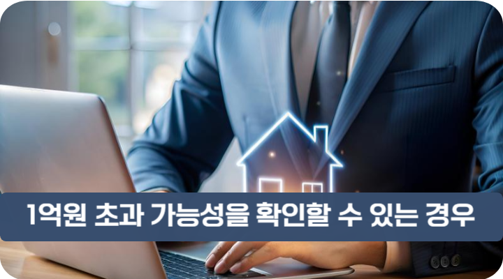 1억원 초과 가능성을 확인할 수 있는 경우